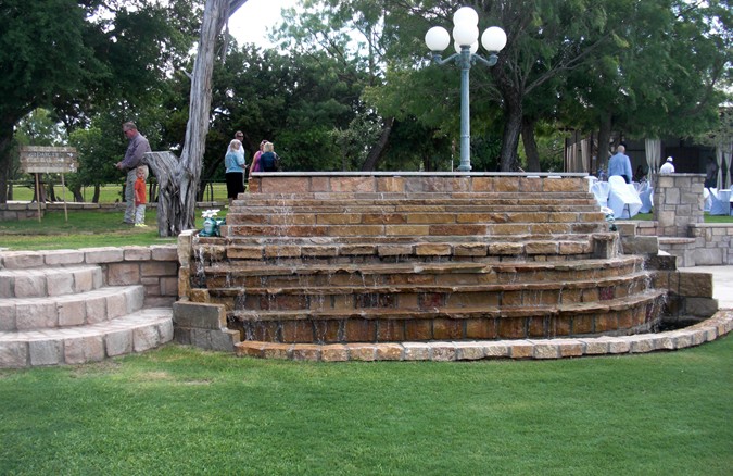 "Waterfall Selected as Backdrop for Ceremony"